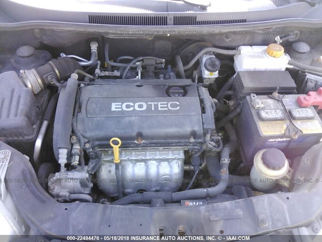 KL1TD6DE1BB198791 - 2011 CHEVROLET AVEO LS/LT 黑色 照片 10