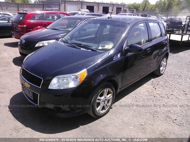 KL1TD6DE1BB198791 - 2011 CHEVROLET AVEO LS/LT 黑色 照片 2