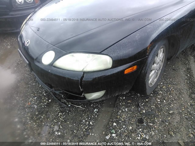 JT8UZ30C3N0022566 - 1992 LEXUS SC 400 BLACK photo 6