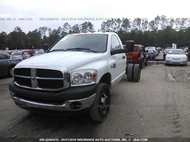 3D6WG46L69G550076 - 2009 DODGE RAM 3500 3500 SLT WHITE photo 2