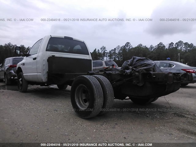 3D6WG46L69G550076 - 2009 DODGE RAM 3500 3500 SLT WHITE photo 3