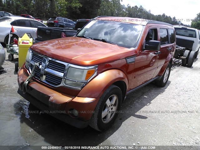 1D8GT28K78W139415 - 2008 DODGE NITRO SXT ORANGE photo 2