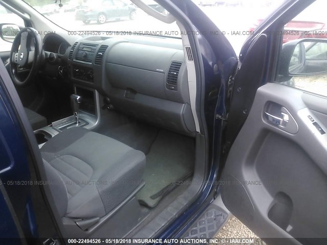 5N1AR18U08C609263 - 2008 NISSAN PATHFINDER S/LE/SE BLUE photo 5