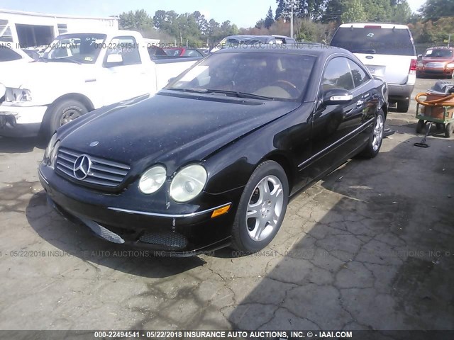 WDBPJ75J53A037533 - 2003 MERCEDES-BENZ CL 500 BLACK photo 2