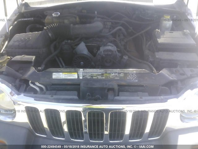 1J4GL48K84W282971 - 2004 JEEP LIBERTY SPORT 勃艮第红 照片 10