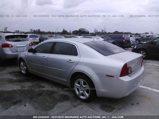 1G1ZB5E08CF350350 - 2012 CHEVROLET MALIBU LS 银色 照片 3