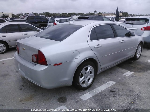 1G1ZB5E08CF350350 - 2012 CHEVROLET MALIBU LS 银色 照片 4