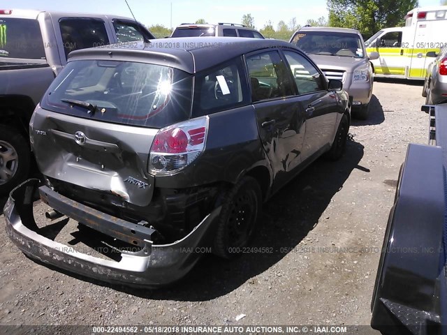 2T1KR32E77C656947 - 2007 TOYOTA COROLLA MATRIX XR GRAY photo 4