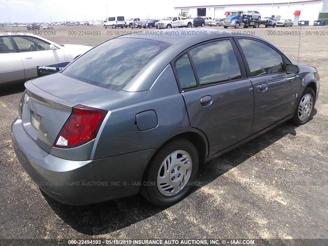 1G8AL52F44Z184073 - 2004 SATURN ION LEVEL 3 SILVER photo 4