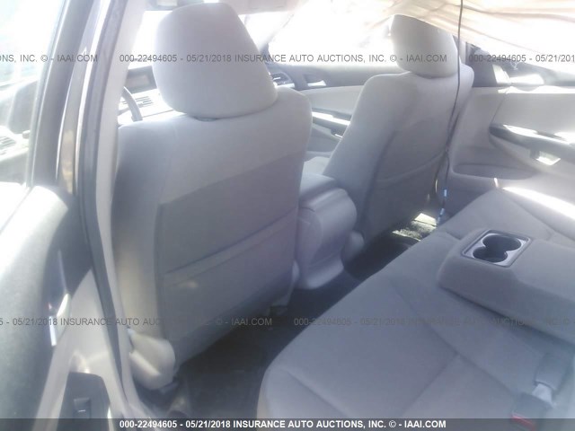 1HGCP2F41CA142453 - 2012 HONDA ACCORD LXP GRAY photo 8