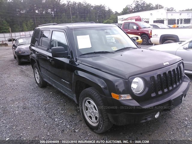 1C4NJRBB2GD767535 - 2016 JEEP PATRIOT SPORT BLACK photo 1