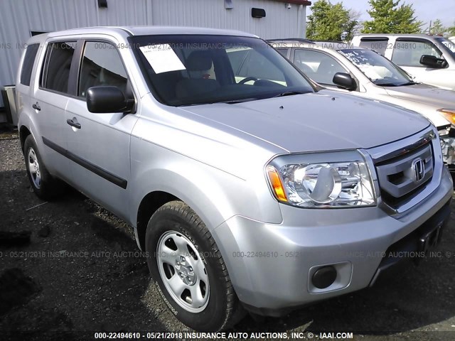 5FNYF3H20AB001449 - 2010 HONDA PILOT LX SILVER photo 6