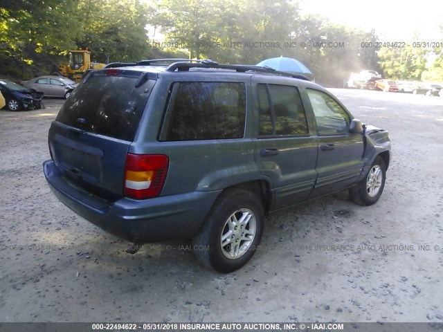 1J8GW48S84C355408 - 2004 JEEP GRAND CHEROKEE LAREDO/COLUMBIA/FREEDOM 蓝色 照片 4