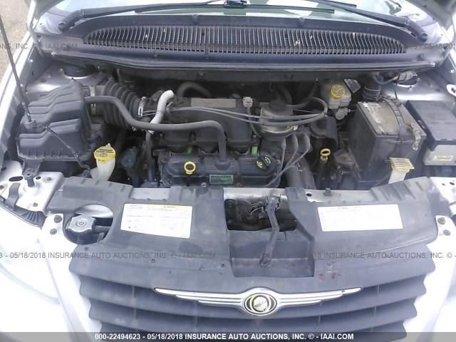 1A4GP45R06B595903 - 2006 CHRYSLER TOWN & COUNTRY  SILVER photo 10