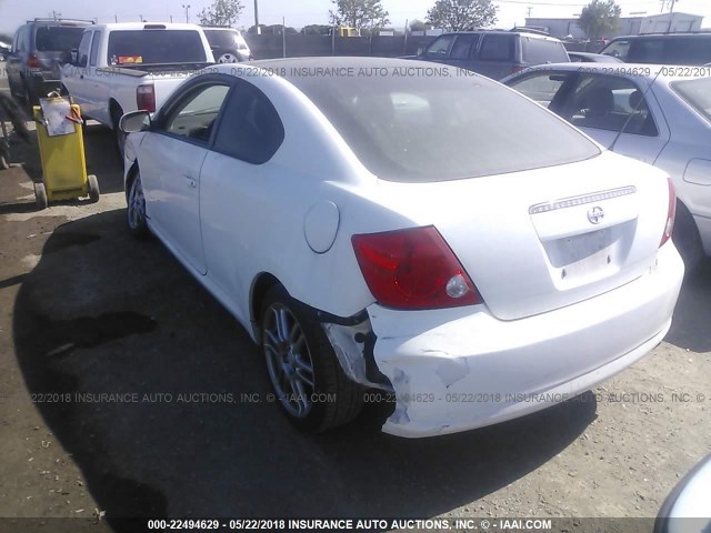 JTKDE177850055629 - 2005 TOYOTA SCION TC WHITE photo 3