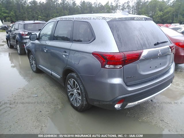 JA4AD2A36JJ002242 - 2018 MITSUBISHI OUTLANDER ES 灰色 照片 3