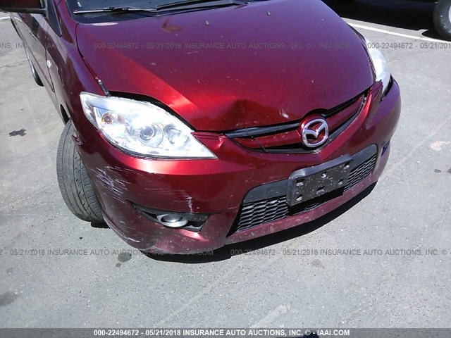 JM1CR29L490333536 - 2009 MAZDA 5 RED photo 6