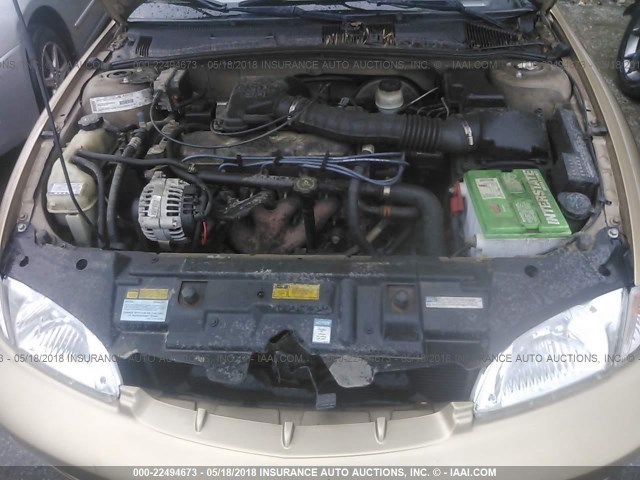 1G1JF5244Y7202867 - 2000 CHEVROLET CAVALIER LS GOLD photo 10