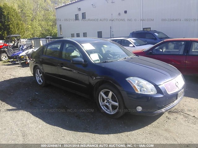 1N4BA41E86C842881 - 2006 NISSAN MAXIMA SE/SL BLUE photo 1