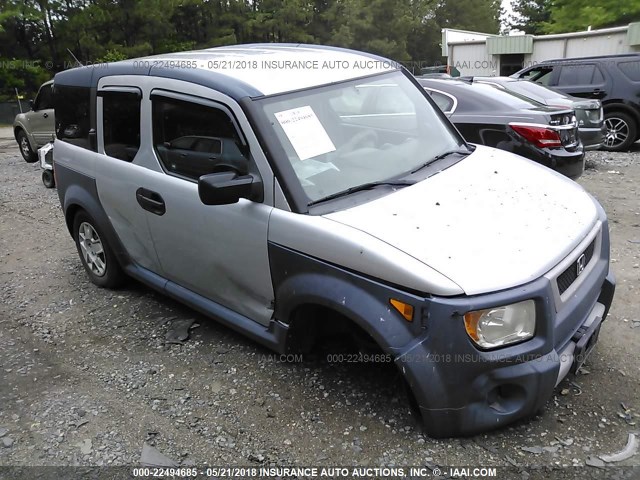 5J6YH18386L003214 - 2006 HONDA ELEMENT LX SILVER photo 1