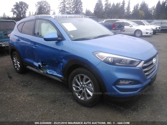 KM8J33A45JU621691 - 2018 HYUNDAI TUCSON LIMITED/SPORT AND ECO/SE BLUE photo 1