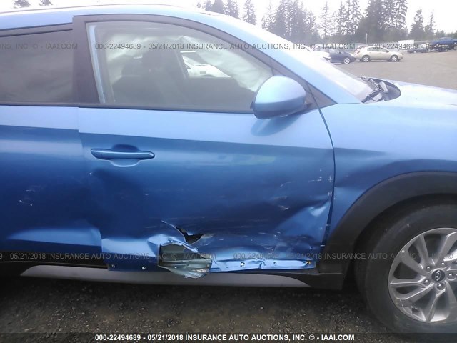 KM8J33A45JU621691 - 2018 HYUNDAI TUCSON LIMITED/SPORT AND ECO/SE BLUE photo 6