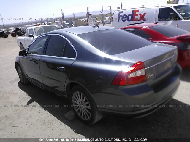 YV1AS982181077775 - 2008 VOLVO S80 3.2 GRAY photo 3