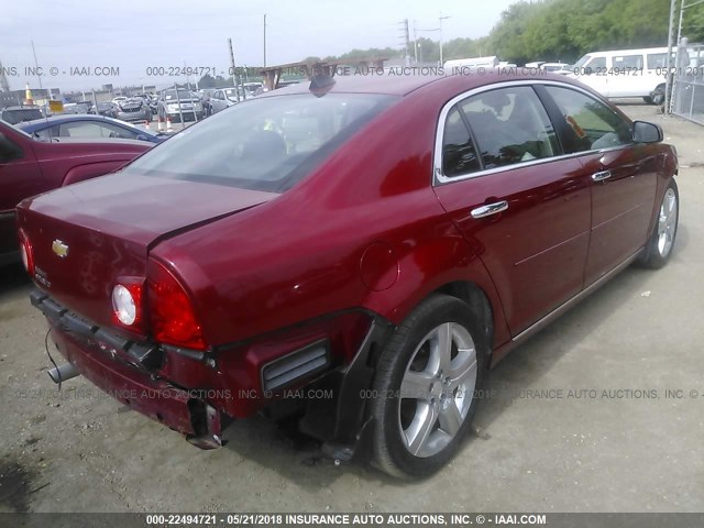 1G1ZC5E09CF321145 - 2012 CHEVROLET MALIBU 1LT 红色 照片 4