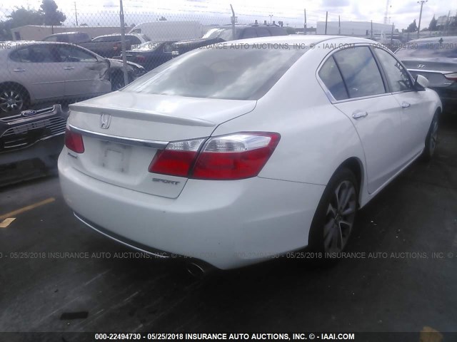 1HGCR2F52FA145191 - 2015 HONDA ACCORD SPORT 白色 照片 4