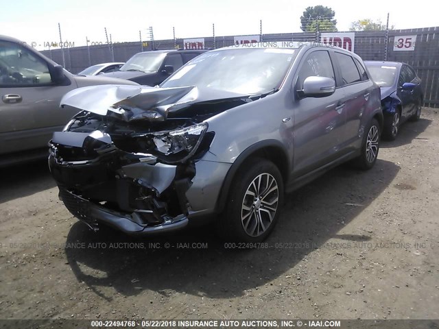 JA4AR3AU9JZ013124 - 2018 MITSUBISHI OUTLANDER SPORT ES/SE GRAY photo 2