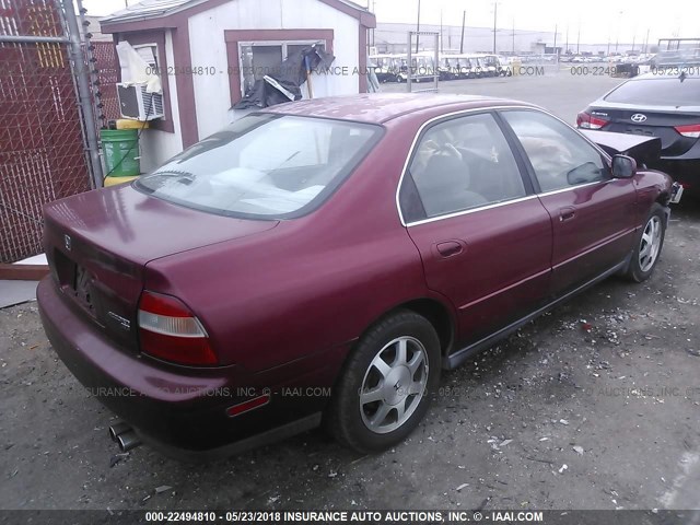 1HGCD5654RA038616 - 1994 HONDA ACCORD EX/EX-R BURGUNDY photo 4