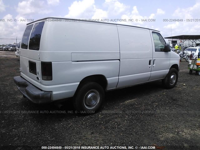 1FTSE34L65HA86665 - 2005 FORD ECONOLINE E350 SUPER DUTY VAN WHITE photo 4