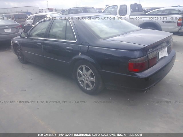 1G6KY54942U150490 - 2002 CADILLAC SEVILLE STS BLUE photo 3