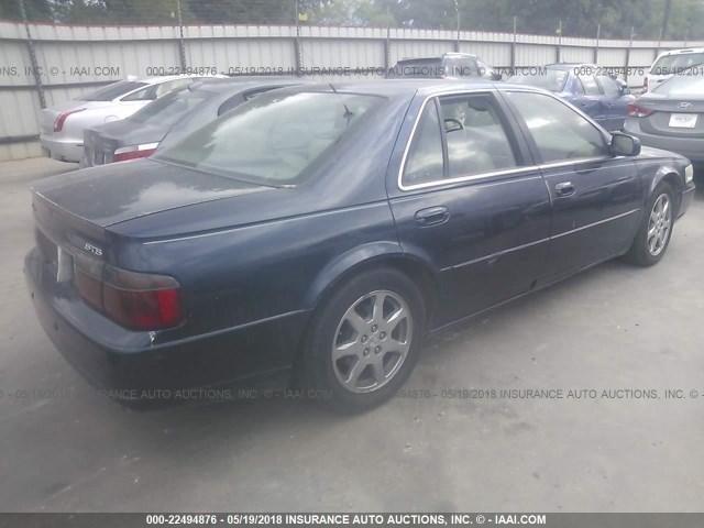 1G6KY54942U150490 - 2002 CADILLAC SEVILLE STS BLUE photo 4