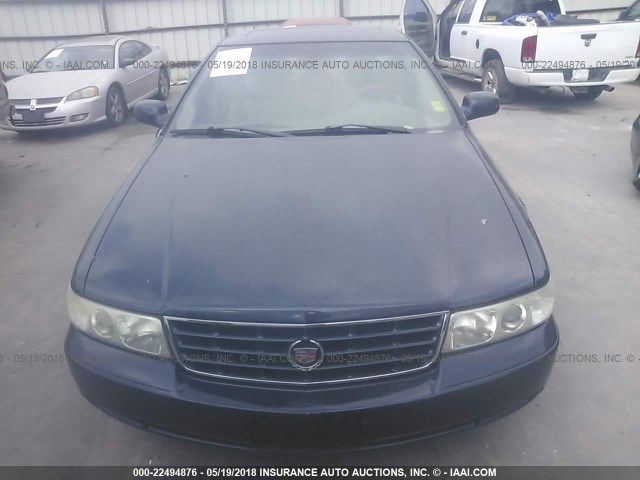 1G6KY54942U150490 - 2002 CADILLAC SEVILLE STS BLUE photo 6