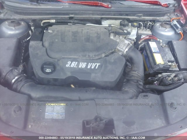 1G1ZK57738F225208 - 2008 CHEVROLET MALIBU LTZ 红色 照片 10