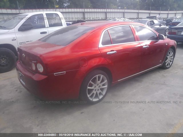1G1ZK57738F225208 - 2008 CHEVROLET MALIBU LTZ 红色 照片 4