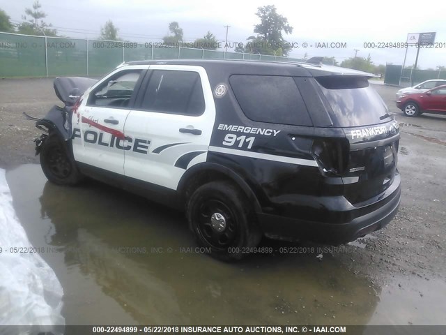 1FM5K8AR8GGB28382 - 2016 FORD EXPLORER POLICE INTERCEPTOR BLACK photo 3