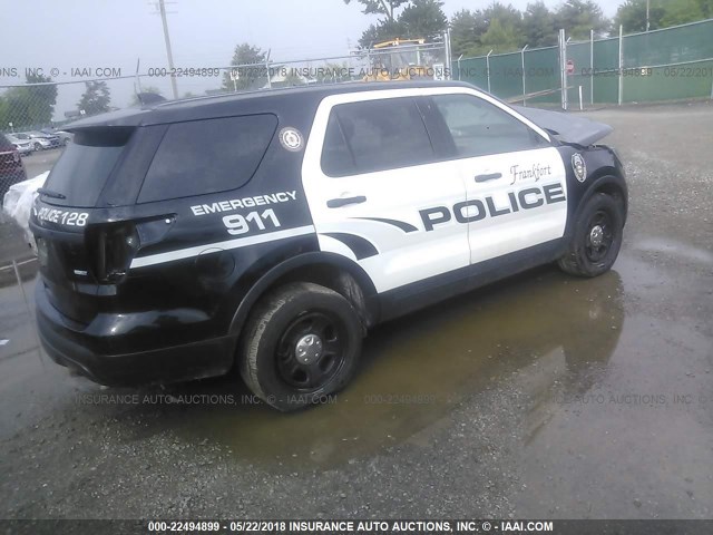 1FM5K8AR8GGB28382 - 2016 FORD EXPLORER POLICE INTERCEPTOR BLACK photo 4