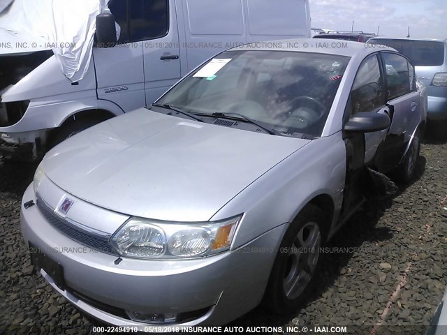 1G8AL52FX4Z124959 - 2004 SATURN ION LEVEL 3 SILVER photo 2