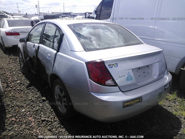 1G8AL52FX4Z124959 - 2004 SATURN ION LEVEL 3 SILVER photo 3