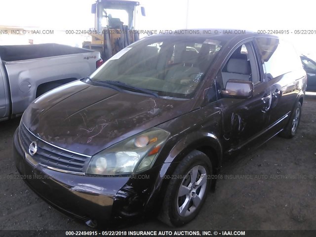 5N1BV28U97N104329 - 2007 NISSAN QUEST S/SE/SL BROWN photo 2