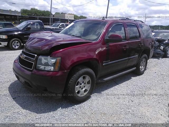 1GNSKBE08BR324682 - 2011 CHEVROLET TAHOE K1500 LT MAROON photo 2