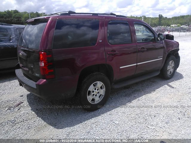 1GNSKBE08BR324682 - 2011 CHEVROLET TAHOE K1500 LT MAROON photo 4