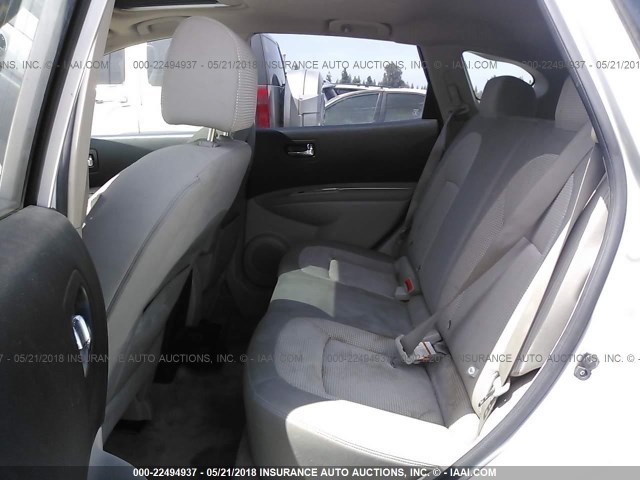 JN8AS58T18W301609 - 2008 NISSAN ROGUE S/SL SILVER photo 8