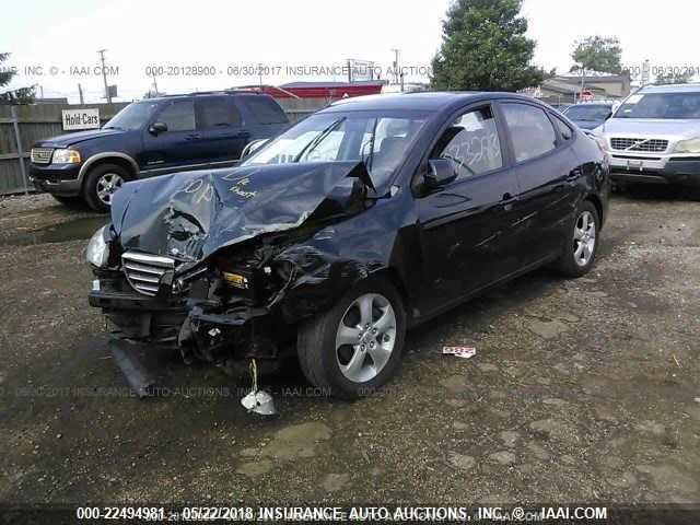 KMHDU46DX8U475999 - 2008 HYUNDAI ELANTRA GLS/SE/LIMITED BLACK photo 2