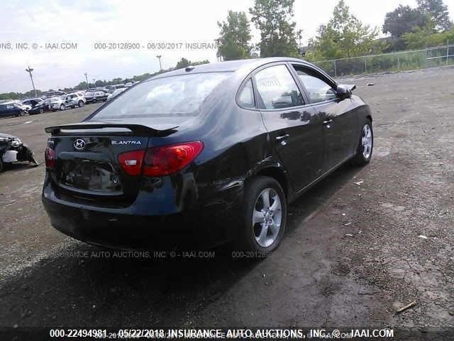 KMHDU46DX8U475999 - 2008 HYUNDAI ELANTRA GLS/SE/LIMITED BLACK photo 4