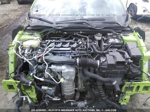 2HGFC3B71GH358986 - 2016 HONDA CIVIC EXL GREEN photo 10