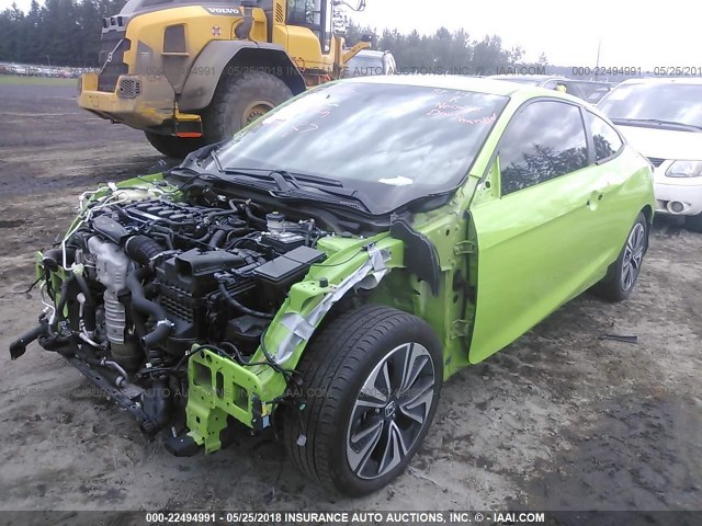2HGFC3B71GH358986 - 2016 HONDA CIVIC EXL GREEN photo 2