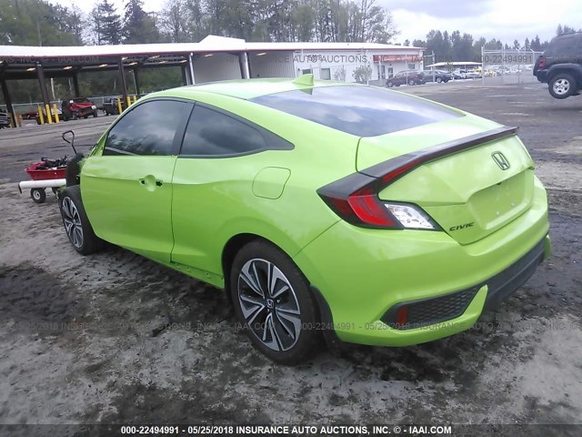 2HGFC3B71GH358986 - 2016 HONDA CIVIC EXL GREEN photo 3